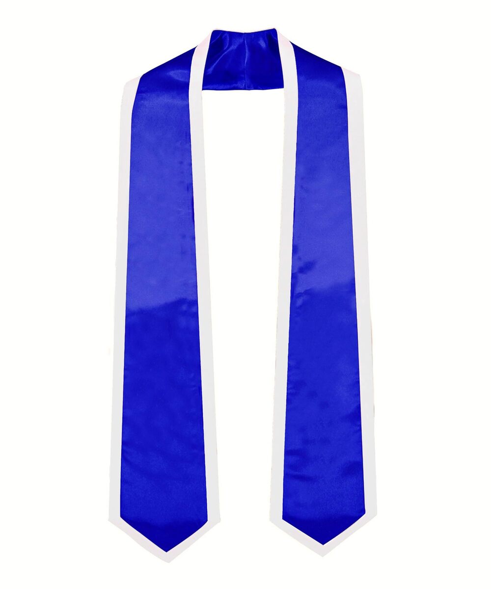 1963 Unisex Adult Plain Graduation Honor Stole Sash Classic End With Trim